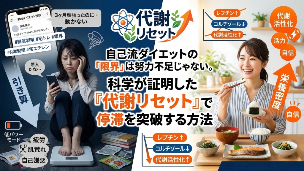 自己流ダイエットの「限界」は努力不足ではありません