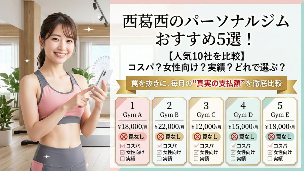 西葛西のおすすめの安いパーソナルジム