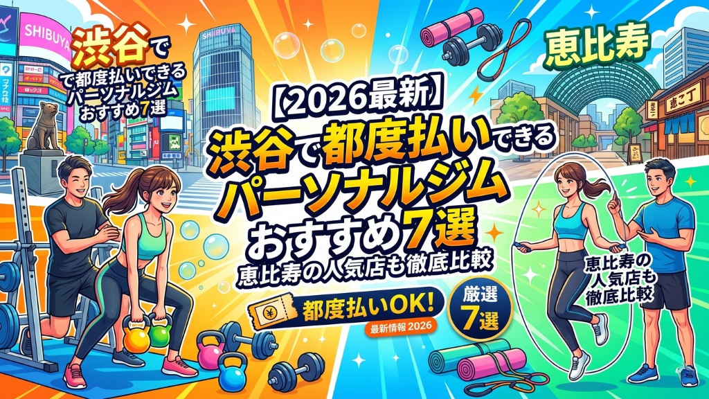 渋谷で都度払いできる パーソナルジム